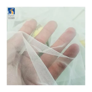 YX853 High Quality 22gsm Nylon Mesh Fabric Knit Plain Thickened Tulle Skirt Stage Costume Fabric for Women's Dress - 100%...