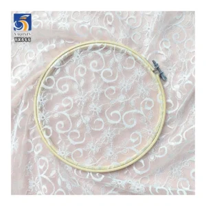 YX866 New Design Solid Dyed Knitted Chantilly Lace Fabrics Textiles Chantilly Lace Veil Garments Minimum Order Quantity 5...