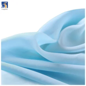 YX879 New Material Thin and Soft 100% Polyester 68gsm Silk Chiffon Fabric Woven Georgette Algae Green Chiffon Fabric - 100%...