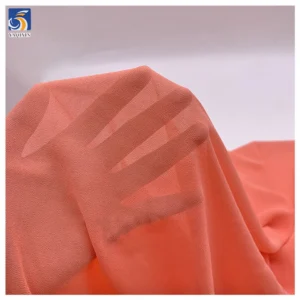 YX879 New Material Thin and Soft 100% Polyester 68gsm Silk Chiffon Fabric Woven Georgette Algae Green Chiffon Fabric - 100%...