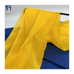 YX881 10D High Quality Soft Silk Organza Fabric 100 Polyester 30gsm High Density Silk Organza Fabric Minimum Order of 5...