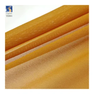 YX894 Plain Knit Korean Mesh Fabric Polyester Spandex Sheer Mesh Four-Way Stretch Fabric for Lining Base Shirt Clothing...