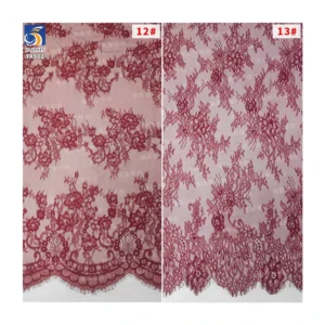 YX902-1 Luxurious and Noble Color Eyelash Lace Fabric Textiles Eyelash Lace Fabric for Lingerie Women High Quality - 100%...