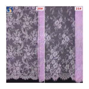 YX902-1 Luxurious and Noble Color Eyelash Lace Fabric Textiles Eyelash Lace Fabric for Lingerie Women High Quality - 100%...