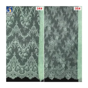 YX902-2 Wholesale Cheap Prices Eyelash Lace Fabric for Clothing Cyan Eyelash Lace Fabric Custom Minimum Order 15 Pieces...