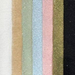 YX918 High Quality Made in China Factory Cheap Chantilly Lace Embroidery Beads 3D Pearls Heavy Lace Fabric Textile - 100%...