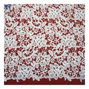 YX925 130gsm Polyester Embroidery Milk Silk Water-Soluble Embroidery Lace Fabric Woven Hollow Accessories Lace Fabric - 100%...