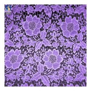 YX925 130gsm Polyester Embroidery Milk Silk Water-Soluble Embroidery Lace Fabric Woven Hollow Accessories Lace Fabric - 100%...