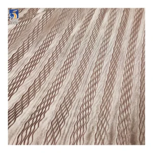 YX928-1 2025 New Products Wavy Pleated Striped Satin Fabric European French Women High-End Party Skirt Satin Pleated Fabric...