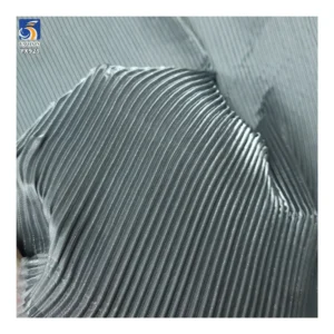 YX929 Minimum Order Quantity 5 Yards Polyester Smooth and Soft Satin Pleated Fabric Satin Pleated Dress Fabric for Women...