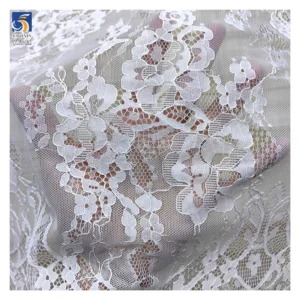 YX941 300cm*150cm 100% Nylon Eyelash Lace Fabric Black and White Dress Wedding Dress Eyelash Lace Fabrics Textile Customized...
