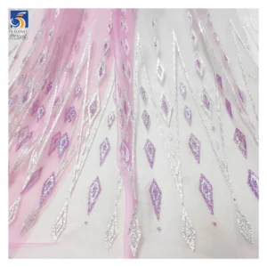 YX963 Cartoon-Themed Midi-Length Dress Fabric for Children's 2025 Purple-Pink Crystal Glitter Tulle Mesh Princess Dress...