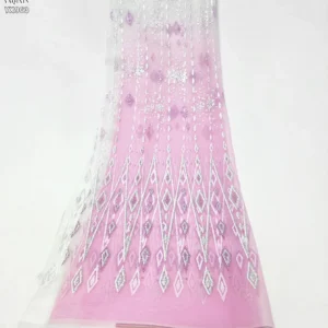 YX963 Cartoon-Themed Midi-Length Dress Fabric for Children's 2025 Purple-Pink Crystal Glitter Tulle Mesh Princess Dress...