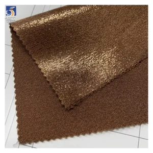 YX977 160gsm 150D*200D Hot Stamping Film 100% Polyester Silky Satin Fabric Luxurious Laser Lurex Background Gowns Satin...
