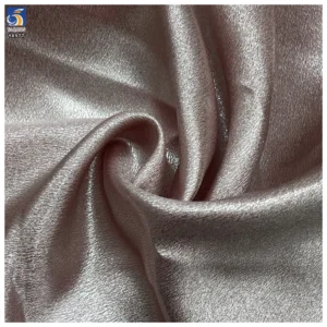 YX977 160gsm 150D*200D Hot Stamping Film 100% Polyester Silky Satin Fabric Luxurious Laser Lurex Background Gowns Satin...
