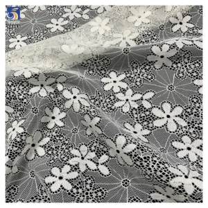 YX983 White Lace Fabrics for Home Textiles, Tablecloths, Curtains, Women's Wedding Dresses Lingerie Chantilly Lace Fabrics...