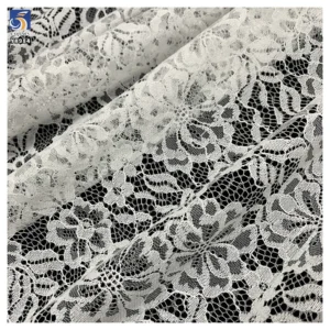 YX984 Non-Stretch Jacquard Mesh Lace Fabric Chantilly Lace Fabric Women's Tops, Underwear, and Dresses White Lace Fabrics...