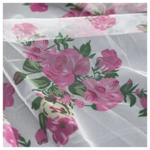 YaQiXin Original Design Chinese Style Textile 100% Polyester Digital Print Fabric Floral Mesh Tulle Fabric for Clothing...
