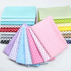 Yaqixin 56-inch cotton twill printed fabric, printed dot dots 8MM/6MM/4MM multi-specification printed fabric - 100% Cotton...