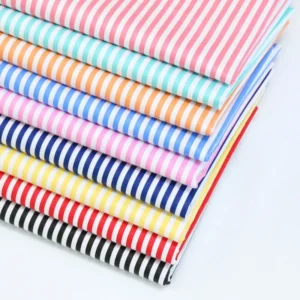 Yaqixin Factory Wholesale 5MM Geometric Stripe Cotton Twill Fabric Single Layer Printing Polo Shirt Men's Fabric...
