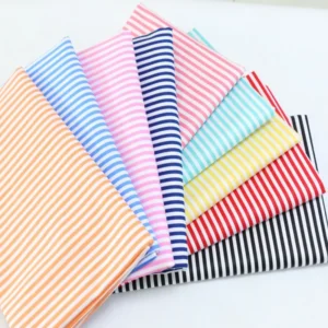 Yaqixin Factory Wholesale 5MM Geometric Stripe Cotton Twill Fabric Single Layer Printing Polo Shirt Men's Fabric...