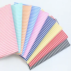 Yaqixin Factory Wholesale 5MM Geometric Stripe Cotton Twill Fabric Single Layer Printing Polo Shirt Men's Fabric...