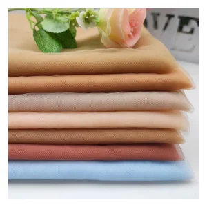 ZP-7 China Wholesale Naked Skin Tone Nylon Illusion Tulle Fabric 100% Nylon Soft Mesh Tulle Fabric for Wedding - 100% Nylon...