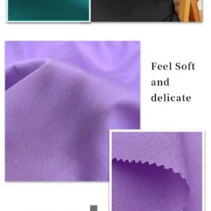 Zhongda Market Polyester Spandex Stretch Moss Crepe Abaya Fabric Shiny Polyester Crinkle Crepe Chiffon Fabric - 97 Polyester...