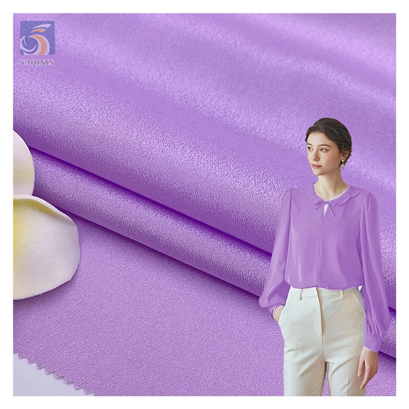 Zhongda Market Polyester Spandex Stretch Moss Crepe Abaya Fabric Shiny Polyester Crinkle Crepe Chiffon Fabric - 97 Polyester...