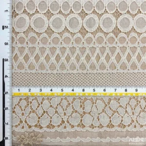 YX463 New Design Milk Silk Lace Water Soluble Lace Fabric Hollow White Lace Fabric for Clothing Wedding Dress