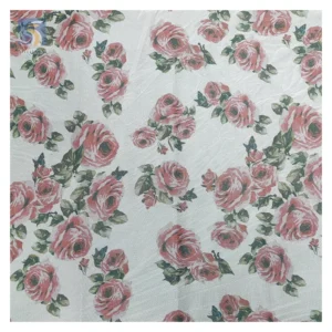 Market Stock Lot Prices Custom Printed Mesh Polyester Fabric Rose Floral Digital Print Fabric Vintage Ivory Tulle - 100%...