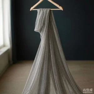 New Function Polyester Tulle Mesh Iridescent Rainbow Printing Reflective Fabric Bronzing Printed Luminous Mesh Fabric