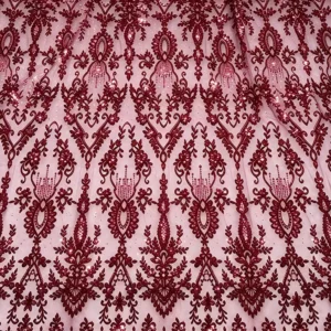 YX1605 Glitter Sequin Embroidery Lace Fabric Sparkling Mesh Net Lace for Bridal Wedding Evening Dress