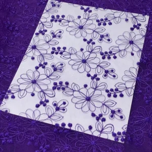 YX1027 Custom Embroidery Cheap Fabrics Tulle Textiles Lightweight Breathable Polyester Mesh Embroidered Fabric Flowers Knit