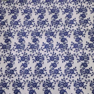 YX1016 Sample Embroidered Tulle Fabric in 7 Days Polyester Flower Pattern Embroidery Cheap Mesh Fabric Custom Clothing