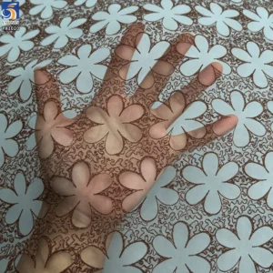 YX1020 2026 Classic Style Blue, Purple and Multi-Colored Large Flower Embroidered Tulle Fabrics Embroidered Skirts Mesh Fabric