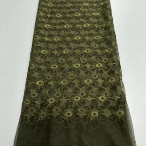 YX1019 Customized Embroidered Tulle Mesh Fabric With Designs in Three Days Floral Poly Embroidery Tulle Fabrics Textiles