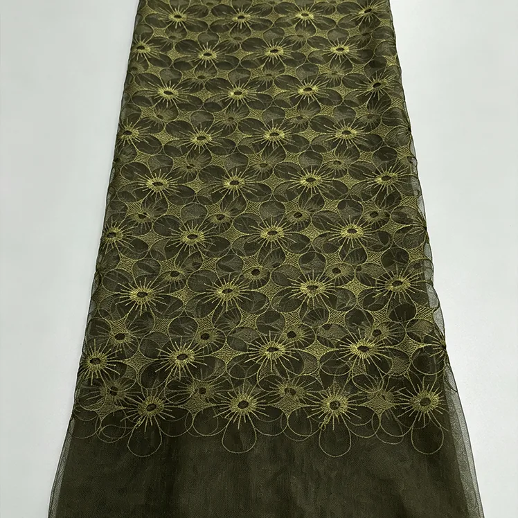 YX1019 Customized Embroidered Tulle Mesh Fabric With Designs in Three Days Floral Poly Embroidery Tulle Fabrics Textiles