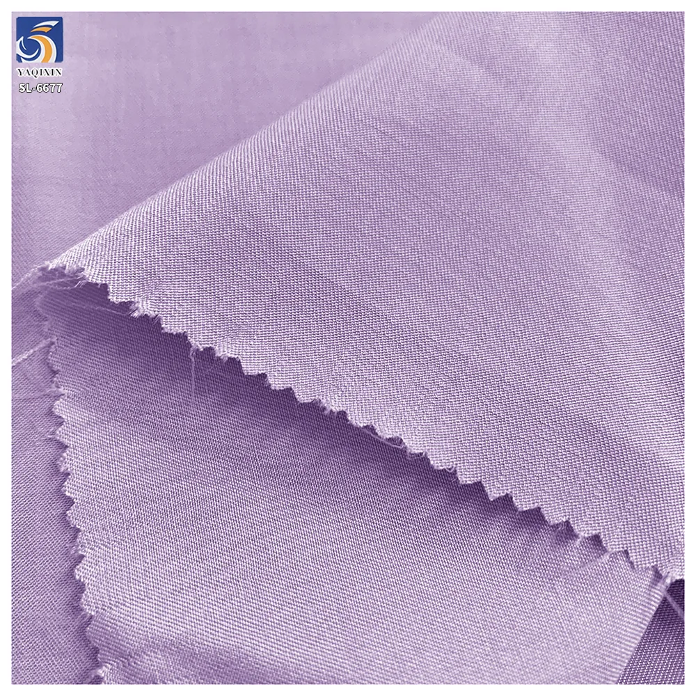 DV-6677 Factory 100gsm Fine Twill Fabric 50 Rayon 50 Polyester Soft Lightweight Dress Shirt Twill Fabric Textile Wholesale