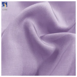 DV-6677 Factory 100gsm Fine Twill Fabric 50 Rayon 50 Polyester Soft Lightweight Dress Shirt Twill Fabric Textile Wholesale