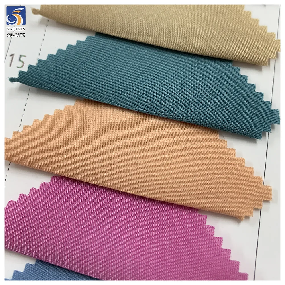 DV-6677 Factory 100gsm Fine Twill Fabric 50 Rayon 50 Polyester Soft Lightweight Dress Shirt Twill Fabric Textile Wholesale