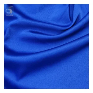 China Paradise Satin Fabric Manufacturer 85gsm Gem Blue Light Polyester Dull Face Paradise Satin Fabric 1 Yard