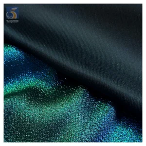 YX2511-1 Stock Lot 2026 New Party Dress Fabric Multi Color Foil Lurex Jersey Fabric 100%Polyester Flash Shiny Tricot Fabric