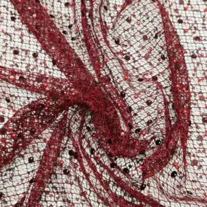 YX1581 Irregular Net Sparkling Sequin Pearl Beaded Embroidery Fabric for Women Evening Dresses and Fashion Apparel
