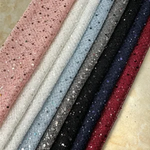 YX1581 Irregular Net Sparkling Sequin Pearl Beaded Embroidery Fabric for Women Evening Dresses and Fashion Apparel