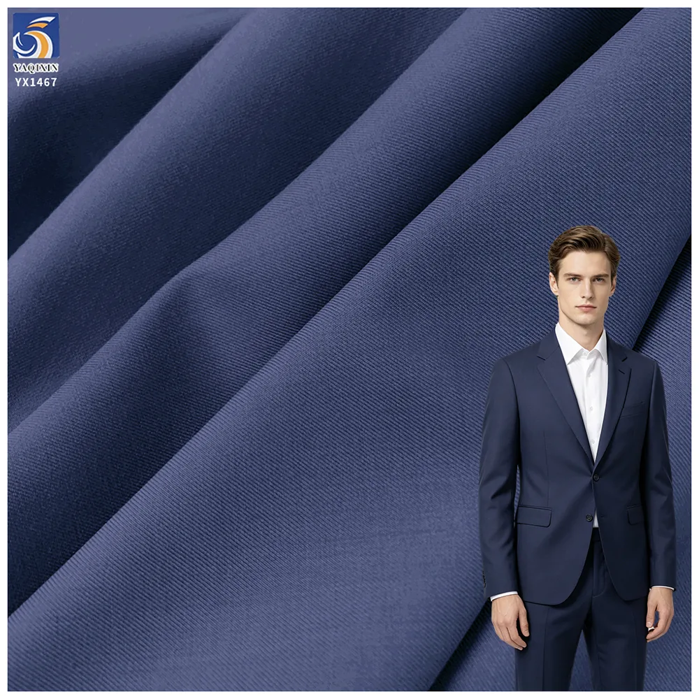 YX1469 260gsm 80% Polyester 20% Rayon TR 2/2 Twill Suiting Fabric for Suits Trousers School Uniforms and Tailored Apparel