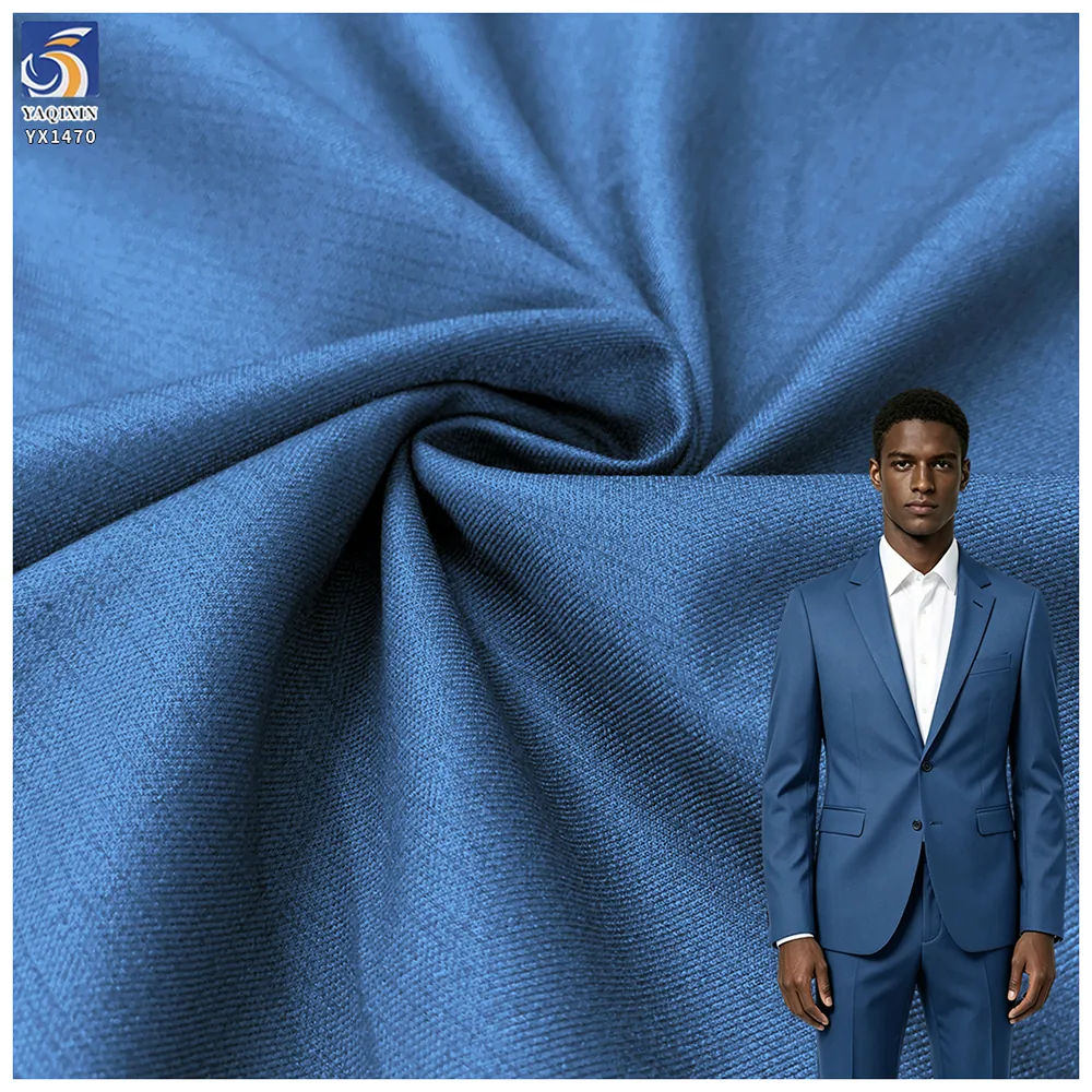 YX1470 320gsm/210gsm Bicolor 80% Polyester 20% Rayon Serge Fabric for Suit Jackets Pants and Professional Garment Sewing