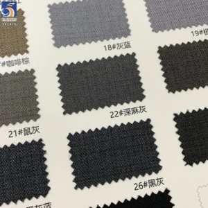 YX1470 320gsm/210gsm Bicolor 80% Polyester 20% Rayon Serge Fabric for Suit Jackets Pants and Professional Garment Sewing
