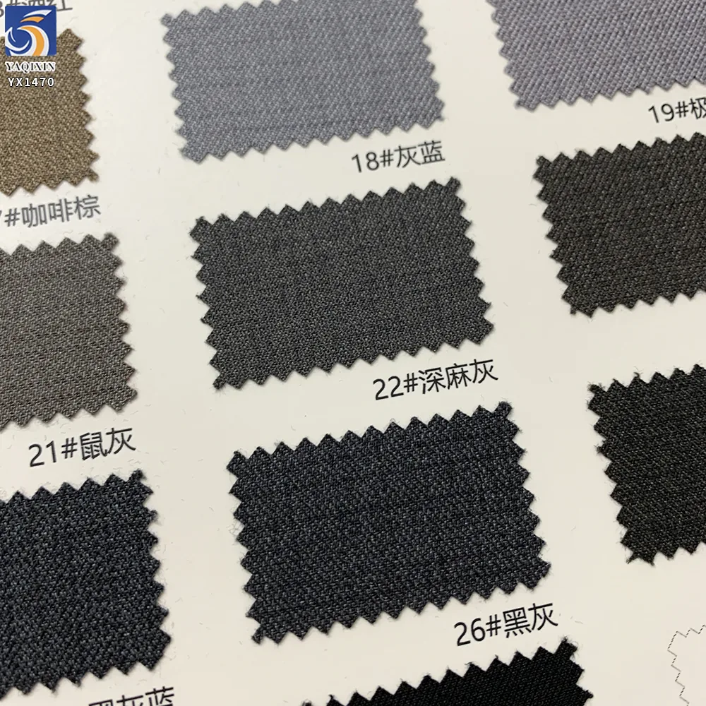 YX1470 320gsm/210gsm Bicolor 80% Polyester 20% Rayon Serge Fabric for Suit Jackets Pants and Professional Garment Sewing