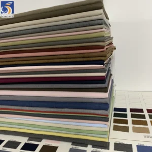 YX1471 350gsm Polyester Linen Blend Herringbone Twill Stretch Suiting Fabric for Men Blazers Trousers and Business Apparel